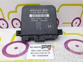 Módulo Comando de Portas Mercedes C220 2.2 CDi 143 Cv de 2000 - Ref OEM :  2038200826